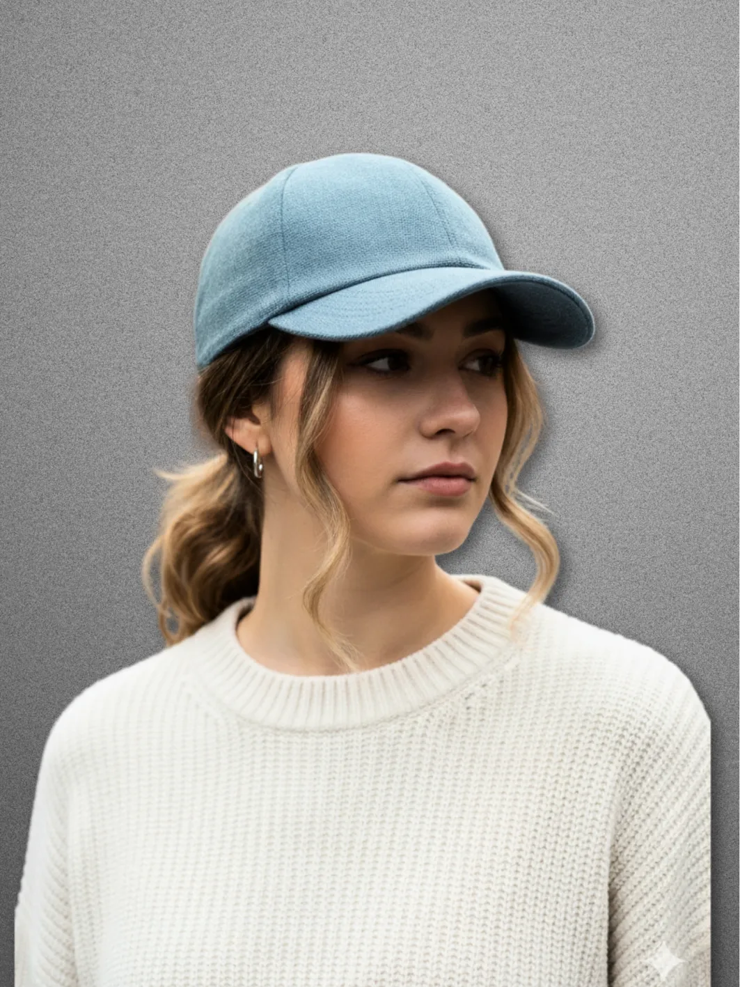 MILO Cotton Canvas Unisex Baseball Cap Sky Blue