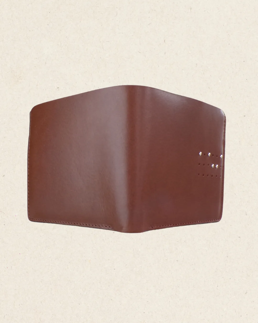 COLE Unisex Leather Bi-fold Wallet Cinnamon