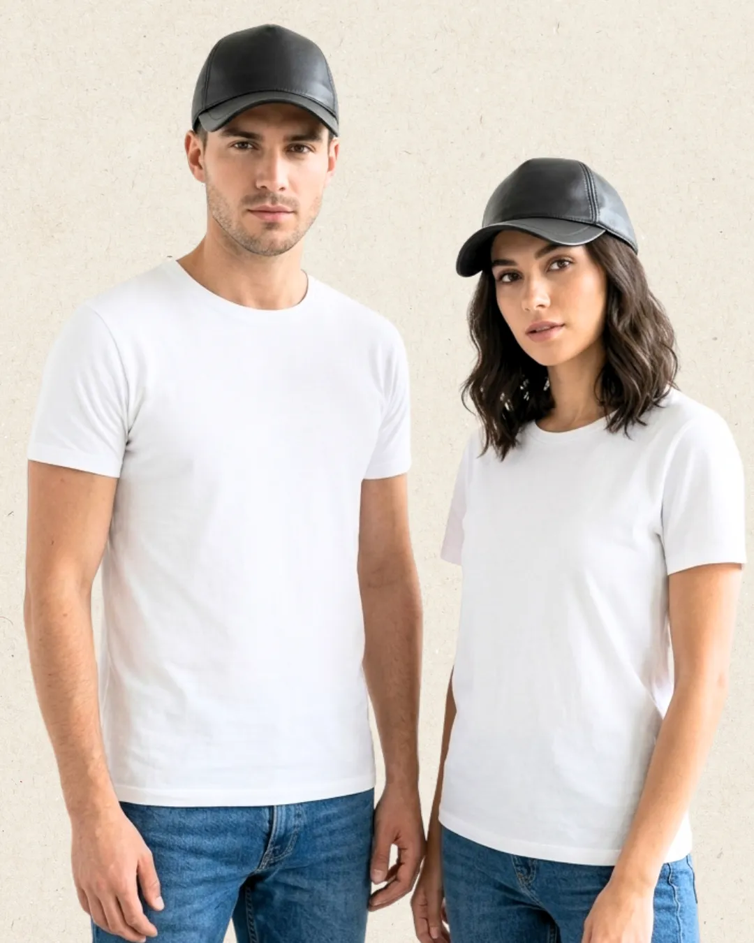 THAIS Leather Unisex Baseball Cap Black